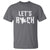 Bigfoot Rock N Roll T Shirt Funny Lets Rock Music Lover - Wonder Print Shop