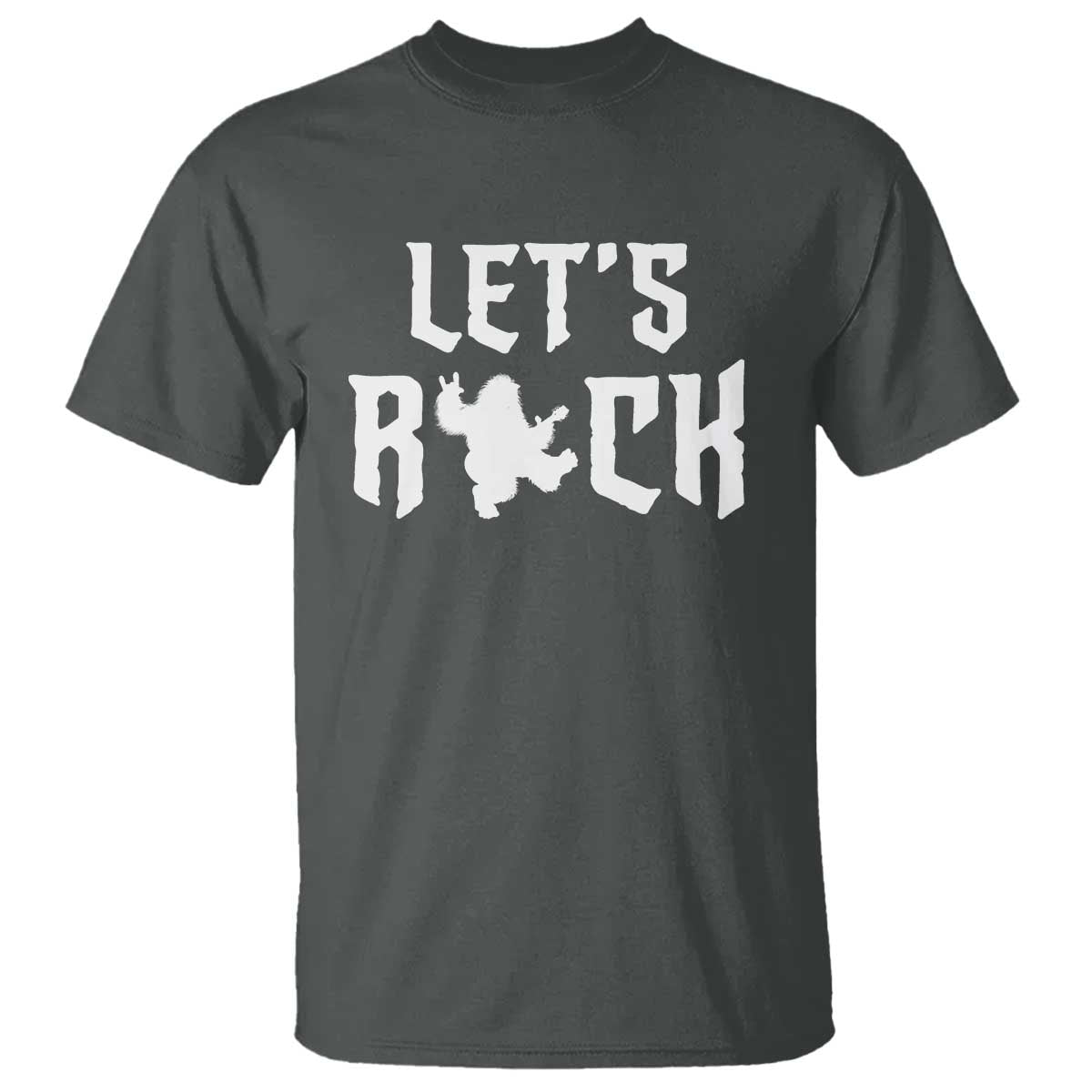 Bigfoot Rock N Roll T Shirt Funny Lets Rock Music Lover - Wonder Print Shop