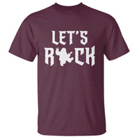 Bigfoot Rock N Roll T Shirt Funny Lets Rock Music Lover - Wonder Print Shop