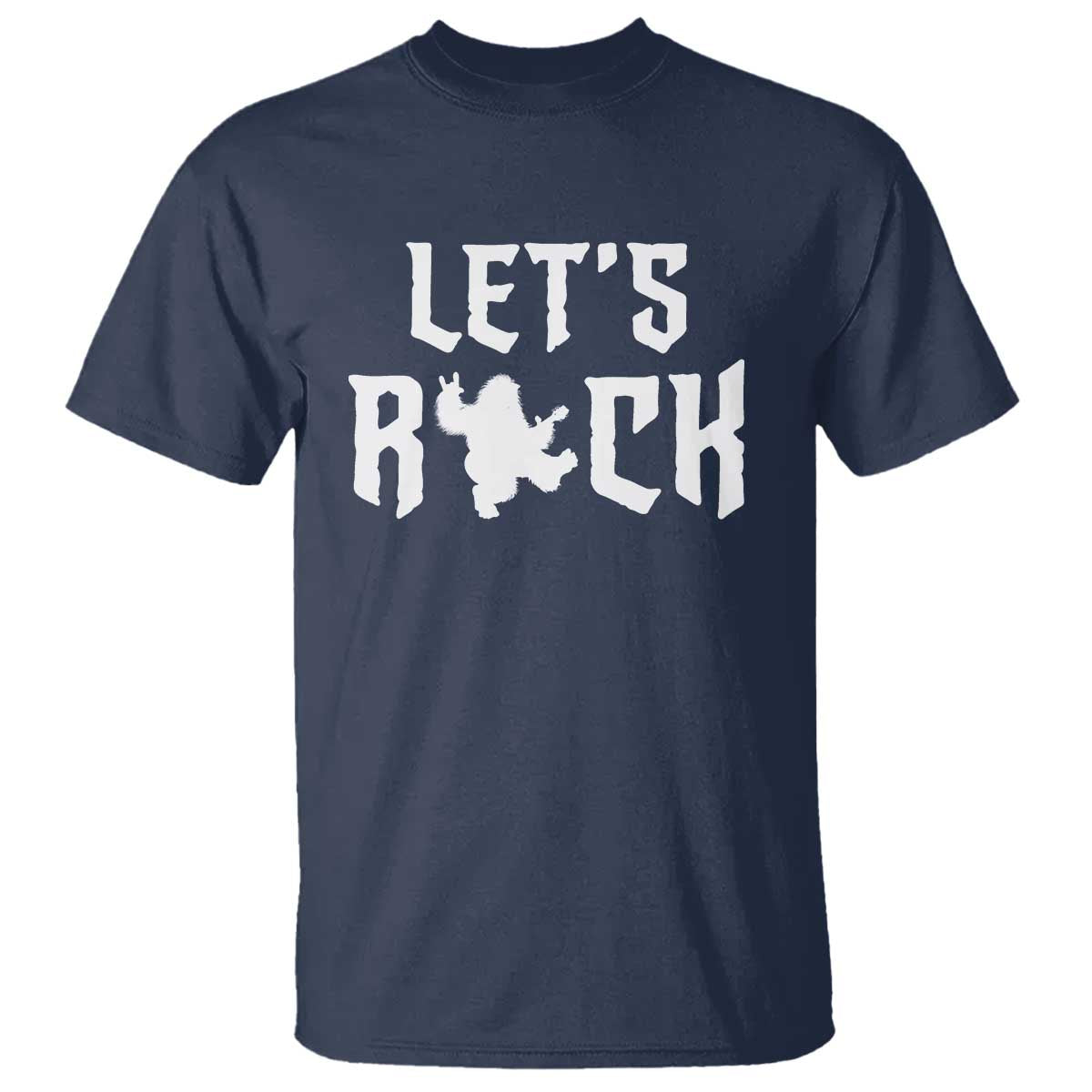 Bigfoot Rock N Roll T Shirt Funny Lets Rock Music Lover - Wonder Print Shop