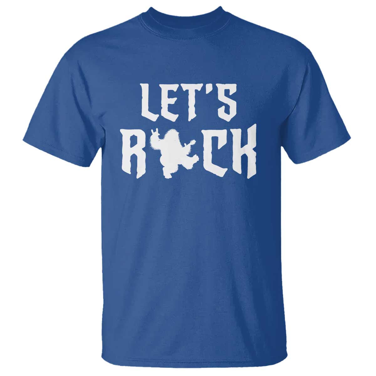 Bigfoot Rock N Roll T Shirt Funny Lets Rock Music Lover - Wonder Print Shop
