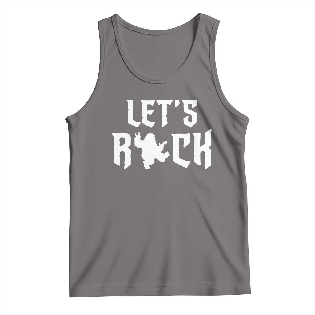 Bigfoot Rock N Roll Tank Top Funny Lets Rock Music Lover - Wonder Print Shop