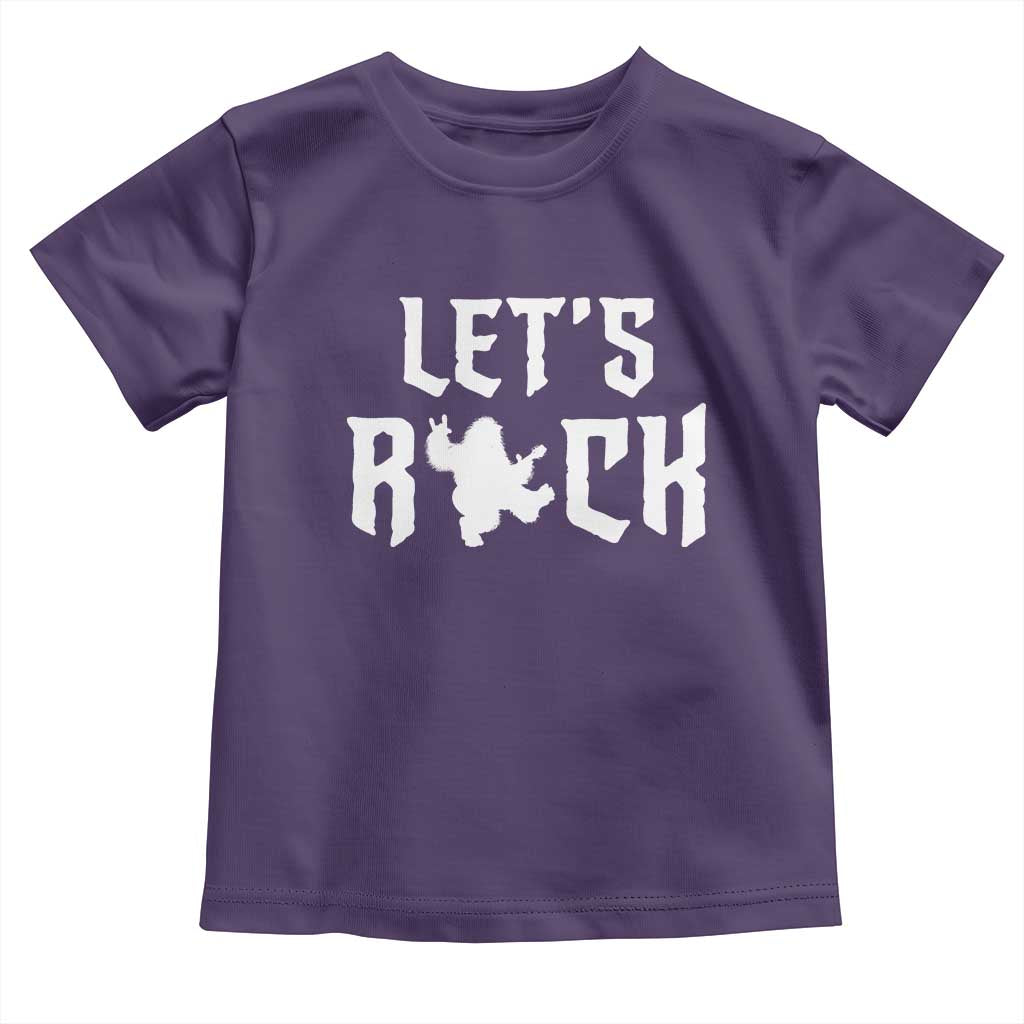 Bigfoot Rock N Roll Toddler T Shirt Funny Lets Rock Music Lover - Wonder Print Shop