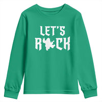 Bigfoot Rock N Roll Youth Sweatshirt Funny Lets Rock Music Lover - Wonder Print Shop