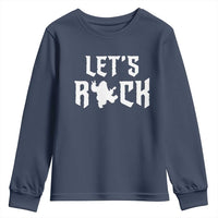 Bigfoot Rock N Roll Youth Sweatshirt Funny Lets Rock Music Lover - Wonder Print Shop