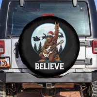 Christmas Bigfoot Spare Tire Cover Believe Funny Santa Rock N Roll - Wonder Print Shop