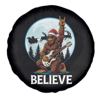 Christmas Bigfoot Spare Tire Cover Believe Funny Santa Rock N Roll - Wonder Print Shop