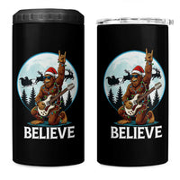 Christmas Bigfoot 4 in 1 Can Cooler Tumbler Believe Funny Santa Rock N Roll