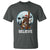 Christmas Bigfoot T Shirt Believe Funny Santa Rock N Roll - Wonder Print Shop