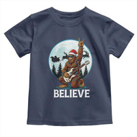 Christmas Bigfoot Toddler T Shirt Believe Funny Santa Rock N Roll - Wonder Print Shop