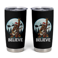 Christmas Bigfoot Tumbler Cup Believe Funny Santa Rock N Roll