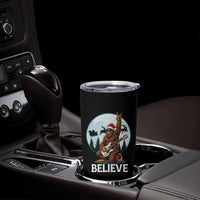 Christmas Bigfoot Tumbler Cup Believe Funny Santa Rock N Roll