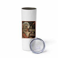 Funny Rock And Roll Skinny Tumbler Cat Playing Electric Guitar Music Lover