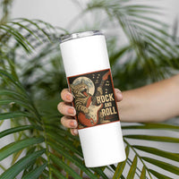 Funny Rock And Roll Skinny Tumbler Cat Playing Electric Guitar Music Lover