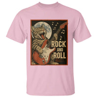 Funny Rock And Roll T Shirt Cat Playing Electric Guitar Music Lover - Wonder Print Shop