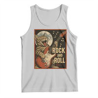 Funny Rock And Roll Tank Top Cat Playing Electric Guitar Music Lover - Wonder Print Shop