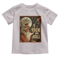 Funny Rock And Roll Toddler T Shirt Cat Playing Electric Guitar Music Lover - Wonder Print Shop