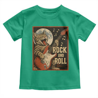 Funny Rock And Roll Toddler T Shirt Cat Playing Electric Guitar Music Lover - Wonder Print Shop