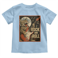 Funny Rock And Roll Toddler T Shirt Cat Playing Electric Guitar Music Lover - Wonder Print Shop