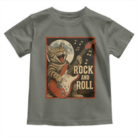Funny Rock And Roll Toddler T Shirt Cat Playing Electric Guitar Music Lover - Wonder Print Shop