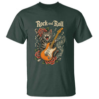 Funny Rock Star Cat Playing Electric Guitar T Shirt Music Lover - Wonder Print Shop