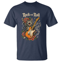 Funny Rock Star Cat Playing Electric Guitar T Shirt Music Lover - Wonder Print Shop