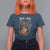Funny Rock Star Cat Playing Electric Guitar T Shirt For Women Music Lover - Wonder Print Shop