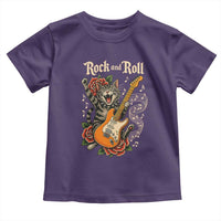 Funny Rock Star Cat Playing Electric Guitar Toddler T Shirt Music Lover - Wonder Print Shop
