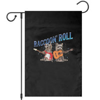 Raccoon Rock And Roll Garden Flag Funny Rock Band Playing Guitar Electric Music Lover - Wonder Print Shop