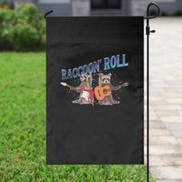 Raccoon Rock And Roll Garden Flag Funny Rock Band Playing Guitar Electric Music Lover - Wonder Print Shop