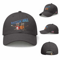 Raccoon Rock And Roll Baseball Cap Funny Rock Band Playing Guitar Electric Music Lover