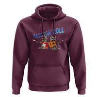 Raccoon Rock And Roll Hoodie Funny Rock Band Playing Guitar Electric Music Lover - Wonder Print Shop