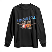 Raccoon Rock And Roll Long Sleeve Shirt Funny Rock Band Playing Guitar Electric Music Lover - Wonder Print Shop