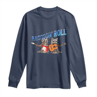Raccoon Rock And Roll Long Sleeve Shirt Funny Rock Band Playing Guitar Electric Music Lover - Wonder Print Shop