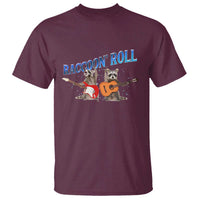 Raccoon Rock And Roll T Shirt Funny Rock Band Playing Guitar Electric Music Lover - Wonder Print Shop