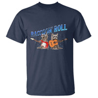 Raccoon Rock And Roll T Shirt Funny Rock Band Playing Guitar Electric Music Lover - Wonder Print Shop