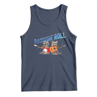 Raccoon Rock And Roll Tank Top Funny Rock Band Playing Guitar Electric Music Lover - Wonder Print Shop