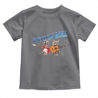 Raccoon Rock And Roll Toddler T Shirt Funny Rock Band Playing Guitar Electric Music Lover - Wonder Print Shop