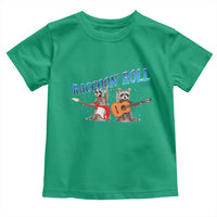 Raccoon Rock And Roll Toddler T Shirt Funny Rock Band Playing Guitar Electric Music Lover - Wonder Print Shop