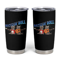 Raccoon Rock And Roll Tumbler Cup Funny Rock Band Playing Guitar Electric Music Lover