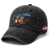 Raccoon Rock And Roll Washed Cotton Baseball Cap Funny Rock Band Playing Guitar Electric Music Lover