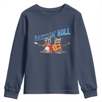 Raccoon Rock And Roll Youth Sweatshirt Funny Rock Band Playing Guitar Electric Music Lover - Wonder Print Shop