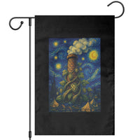 Starry Night Hops Brewery Garden Flag Vintage Hops Beer Lover Painterly