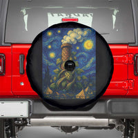 Starry Night Hops Brewery Spare Tire Cover Vintage Hops Beer Lover Painterly