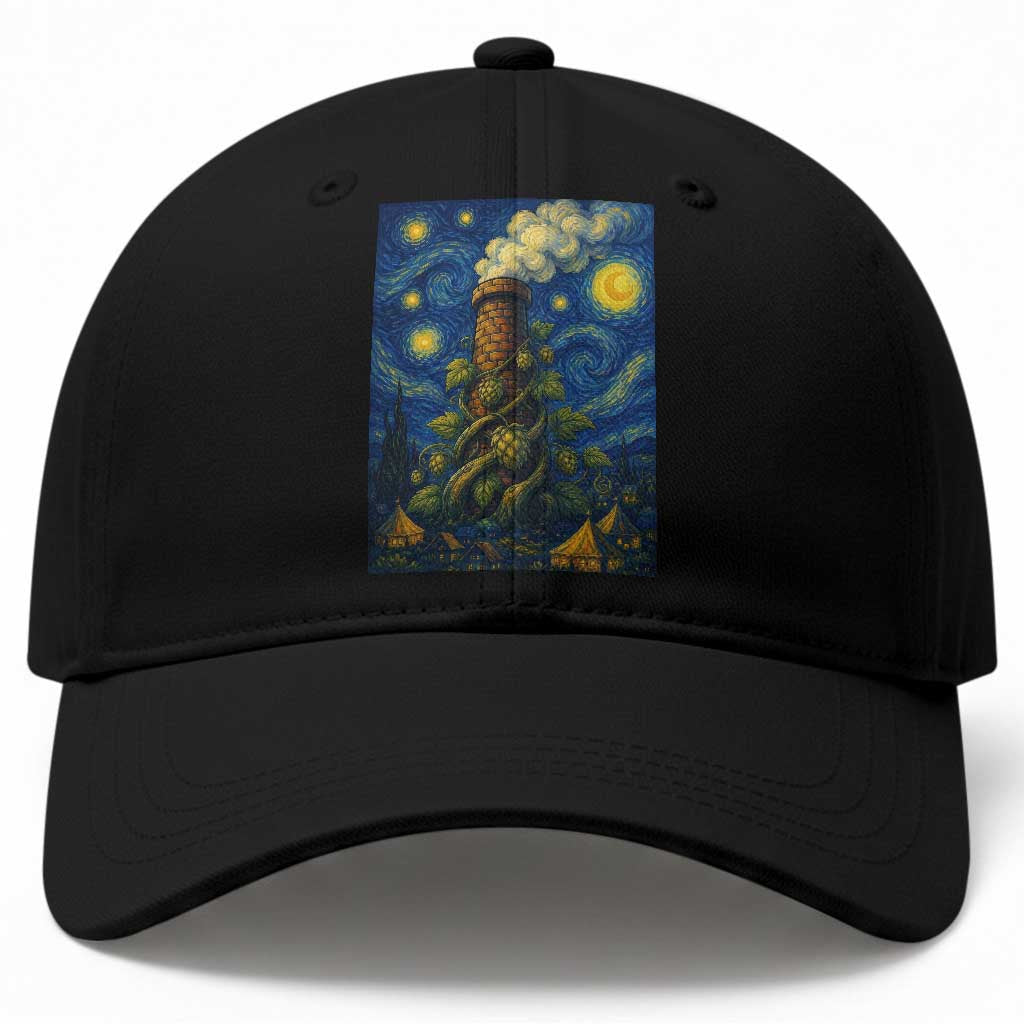 Starry Night Hops Brewery Baseball Cap Vintage Hops Beer Lover Painterly