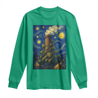 Starry Night Hops Brewery Long Sleeve Shirt Vintage Hops Beer Lover Painterly