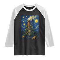 Starry Night Hops Brewery Raglan Shirt Vintage Hops Beer Lover Painterly