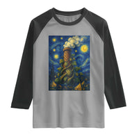 Starry Night Hops Brewery Raglan Shirt Vintage Hops Beer Lover Painterly