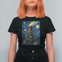 Starry Night Hops Brewery T Shirt For Women Vintage Hops Beer Lover Painterly