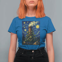 Starry Night Hops Brewery T Shirt For Women Vintage Hops Beer Lover Painterly